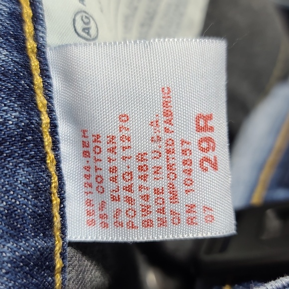 ADRIANO GOLDSCHMIED The Premiere Skinny Straight Medium Wash Crop Size 29R - Picture 10 of 16